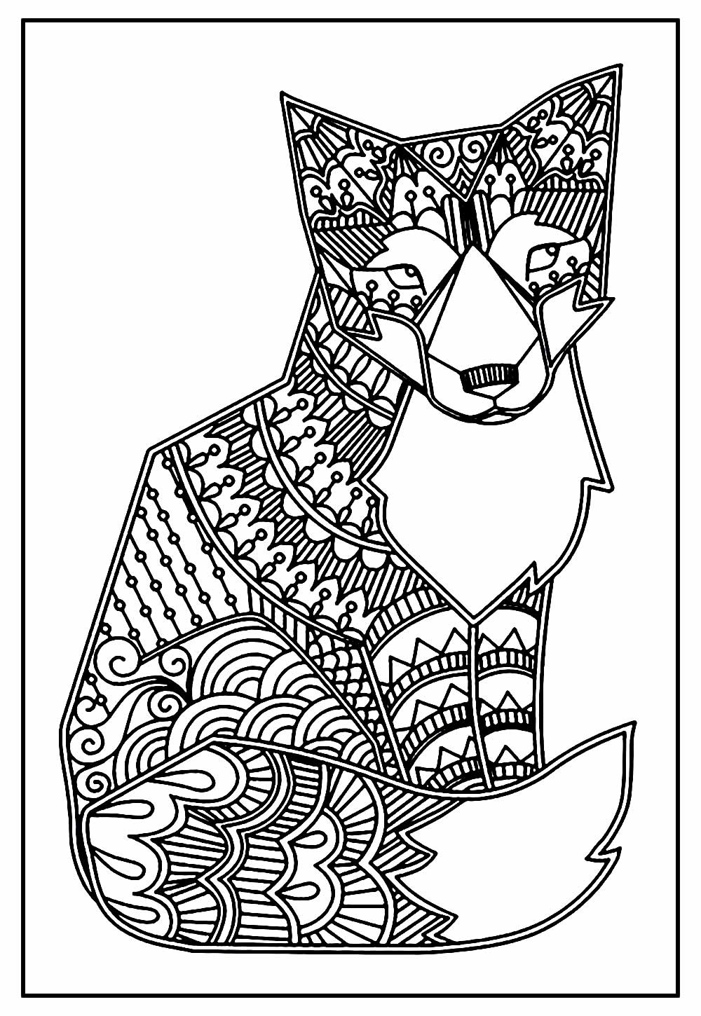 Desenhos para colorir para crianças gratuitos de Raposas - Raposas -  Coloring Pages for Adults