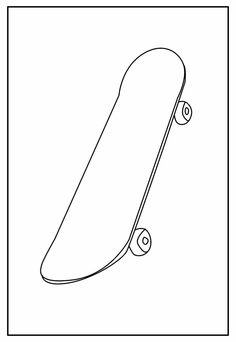 Desenhos de Skate para colorir e pintar - Pinte Online