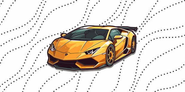 Desenho de Lamborghini para imprimir