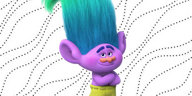 Desenhos de Trolls para pintar