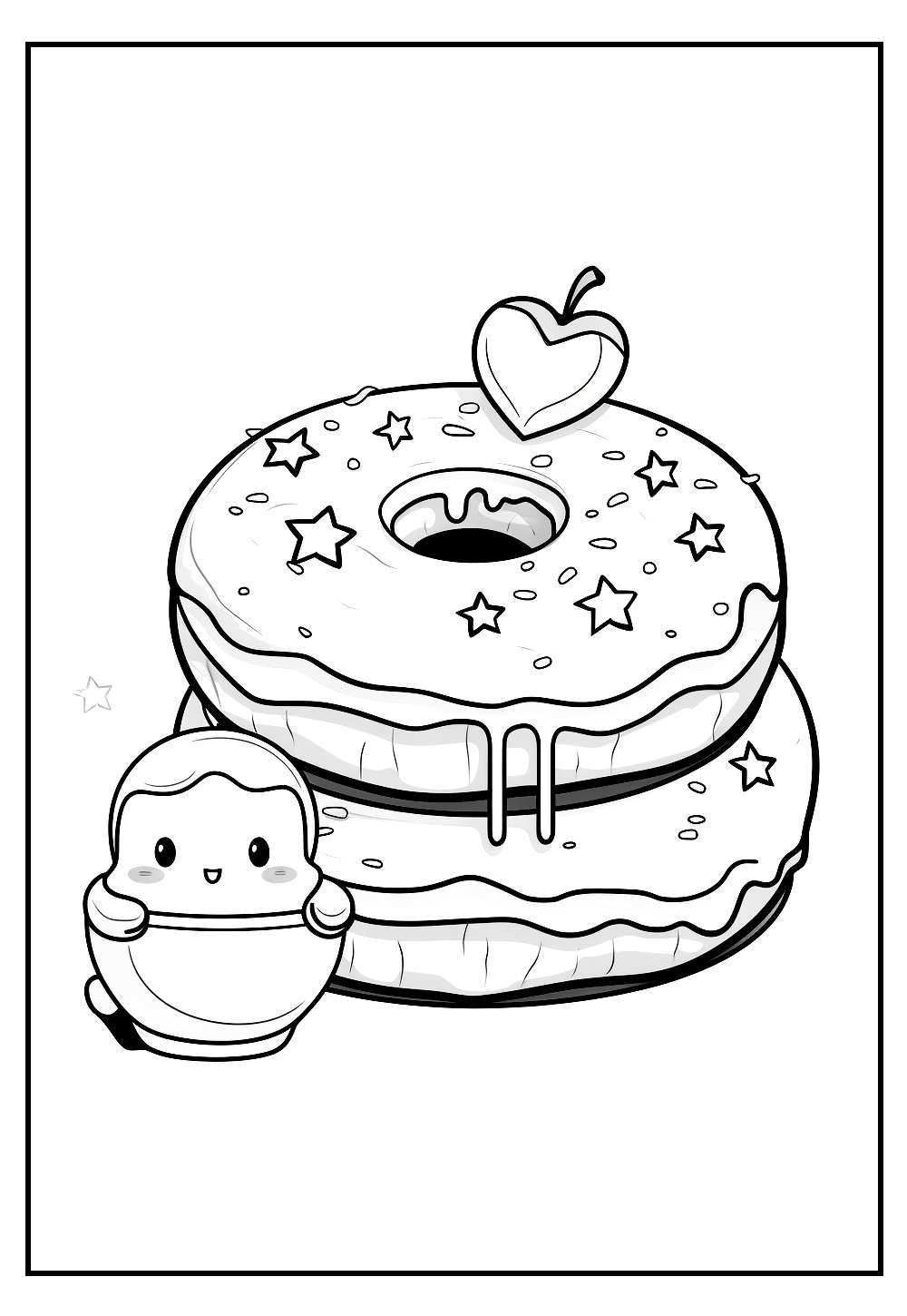 Desenho Colorir Kawaii
