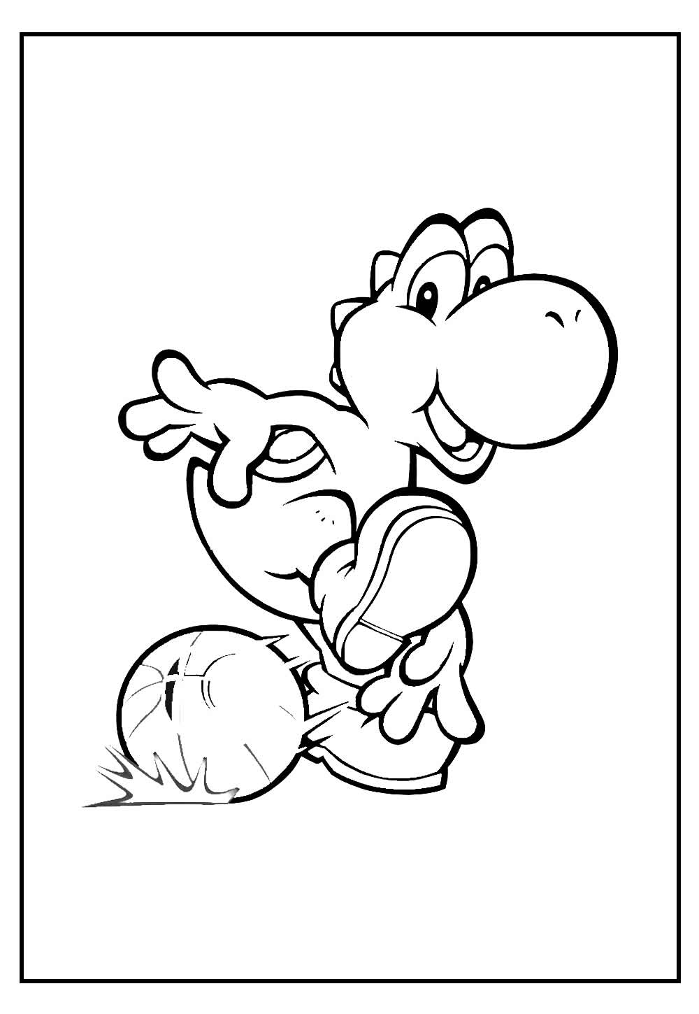 Desenho Mario Bros Yoshi