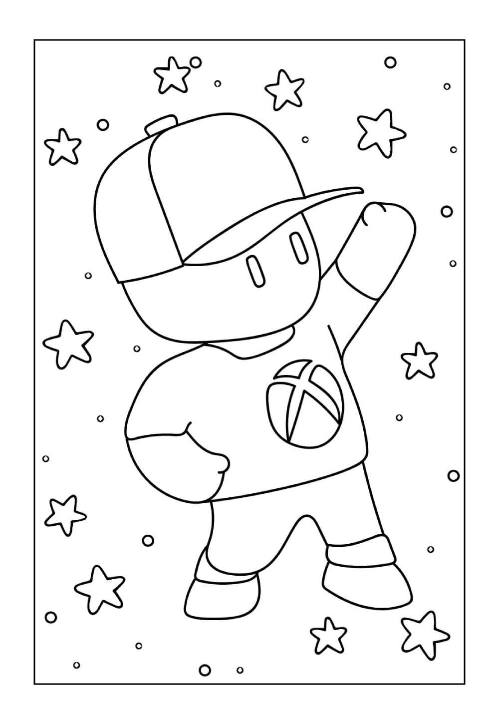Desenho de Stumble Guys para colorir