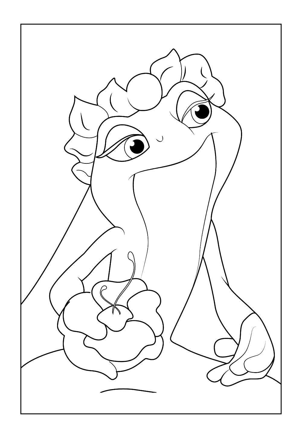 Desenho da Princesa Tiana para colorir