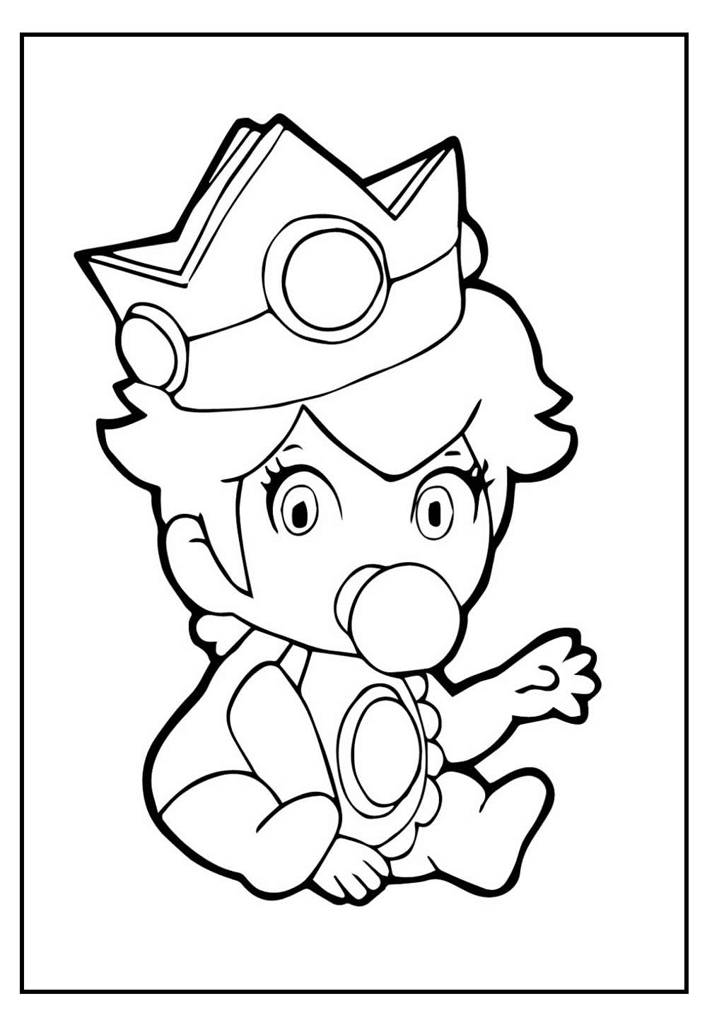 Desenho Princesa Peach Baby