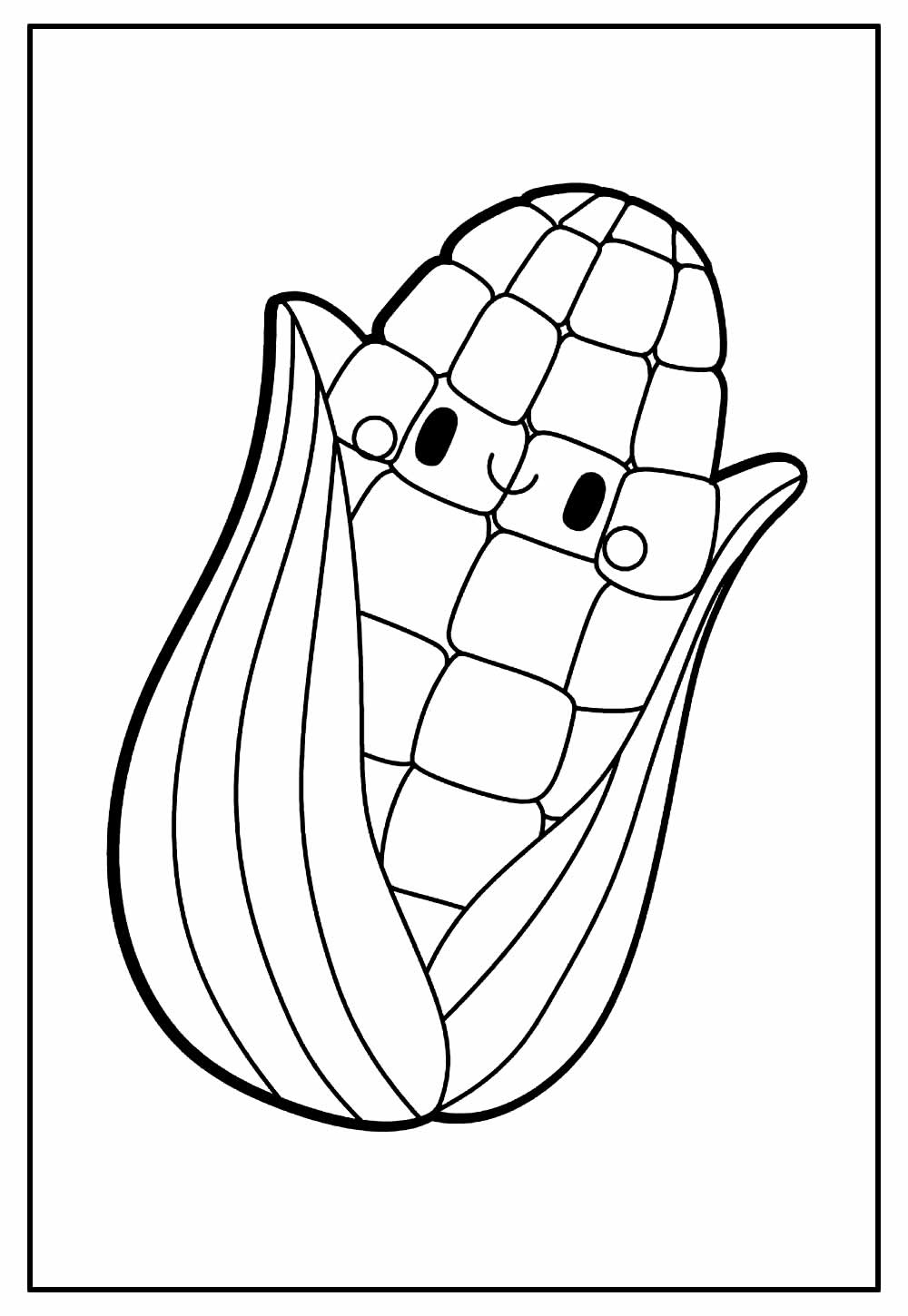 Desenhos de Milho para colorir