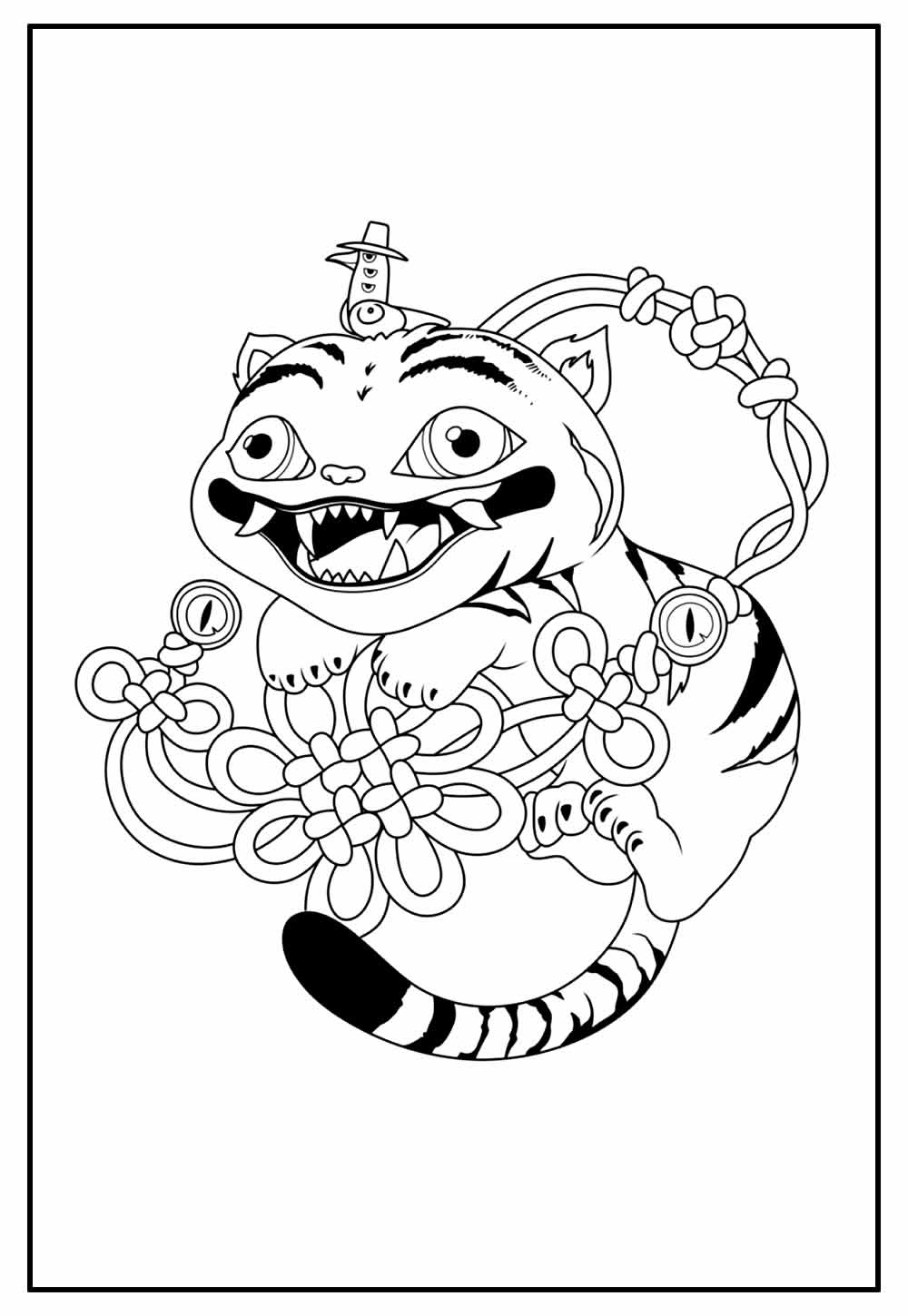 Desenho de Guerreiras do K-Pop para colorir