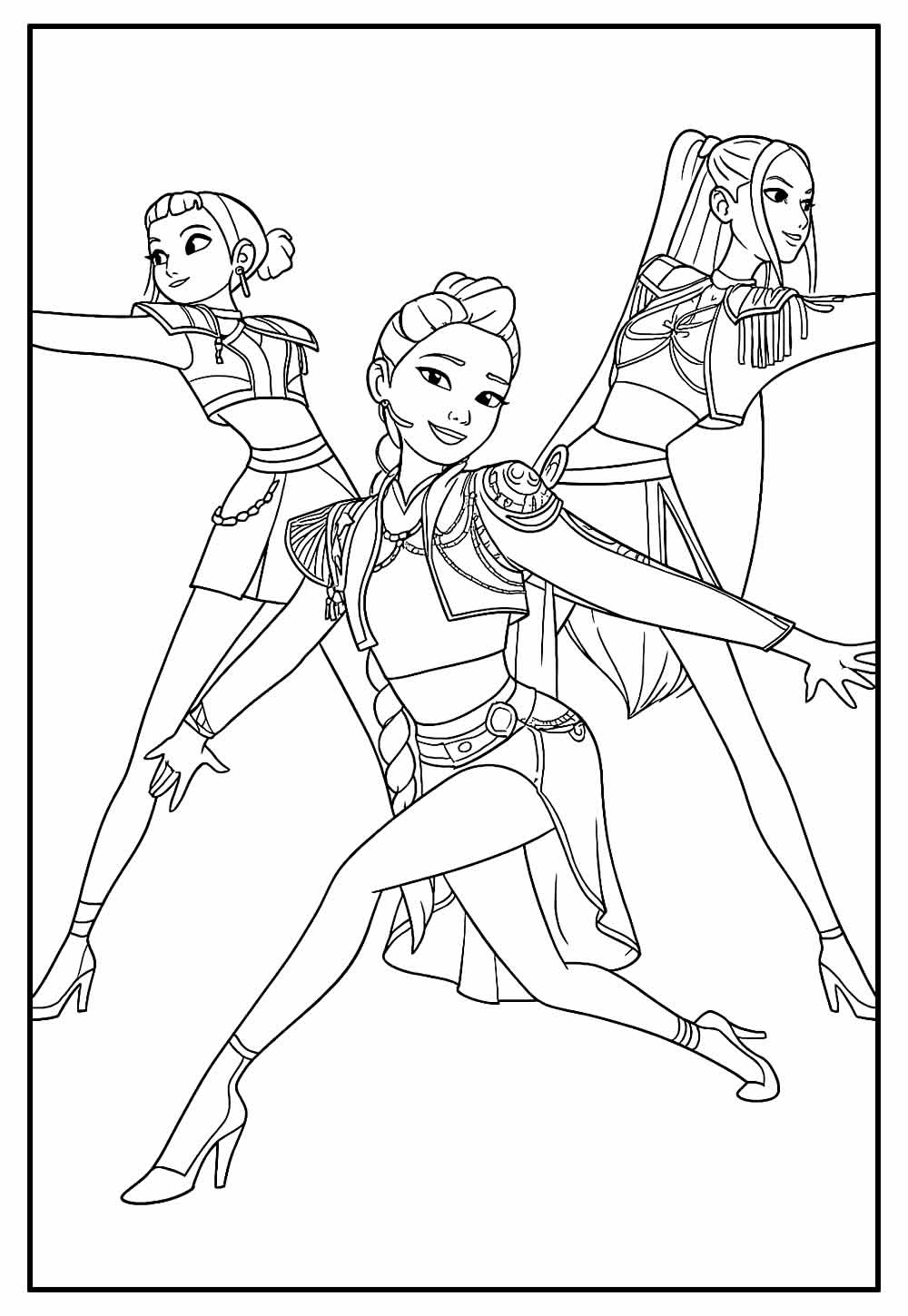 Desenho Guerreiras do K-Pop