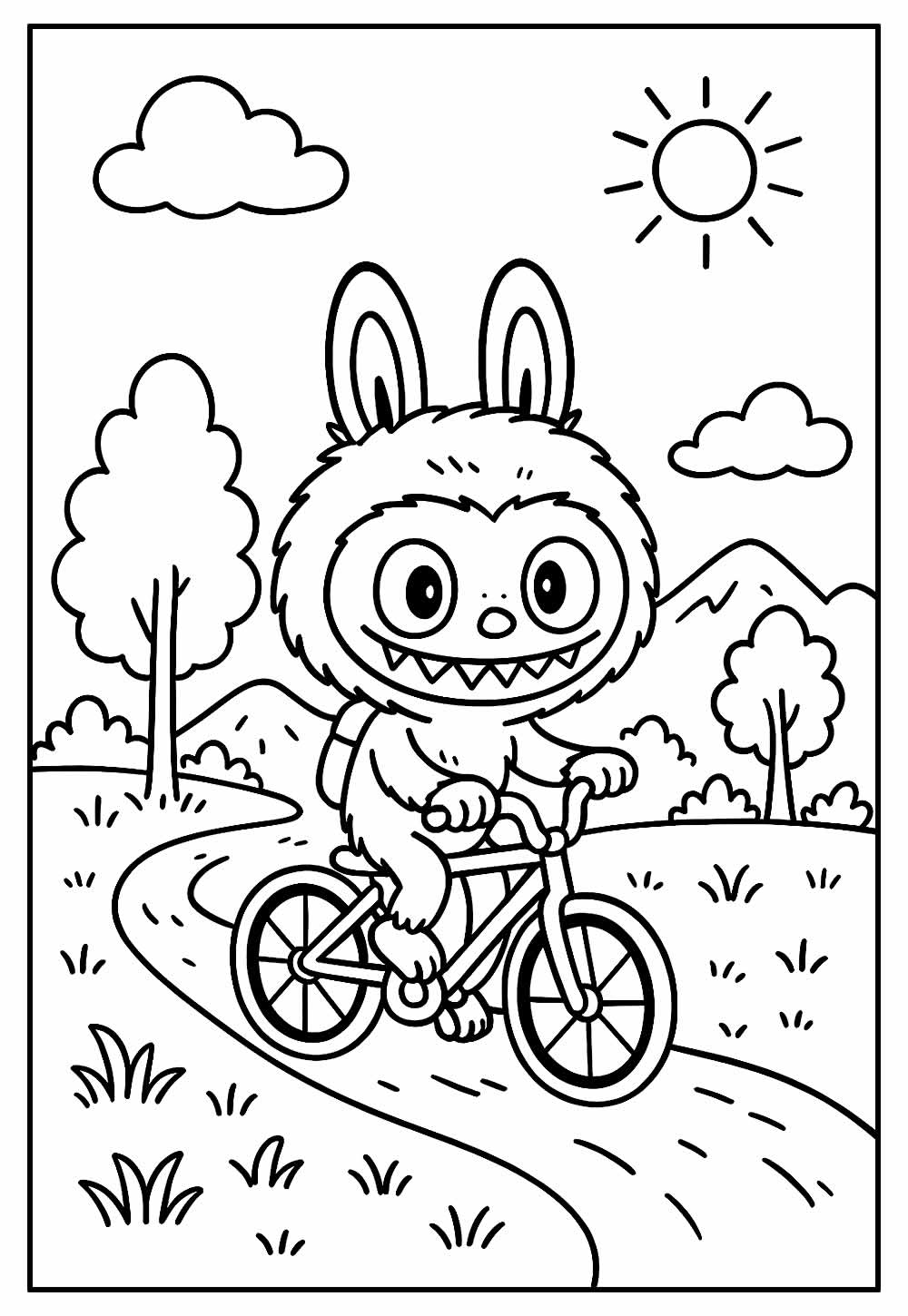 Desenho de Labubu