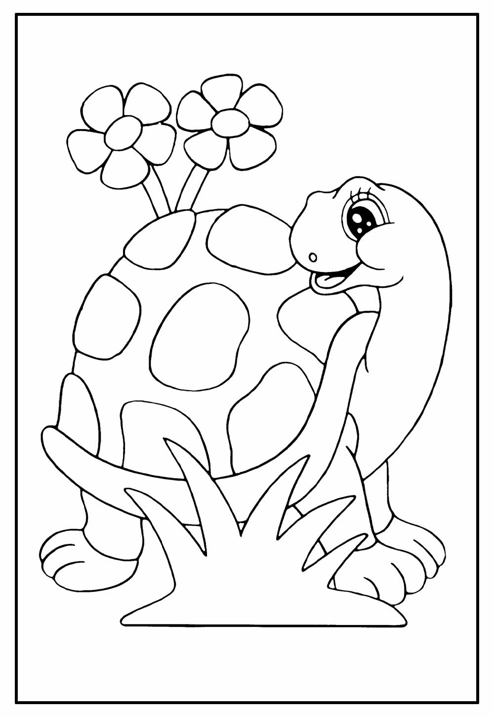 Desenho de Natureza - Tartaruga