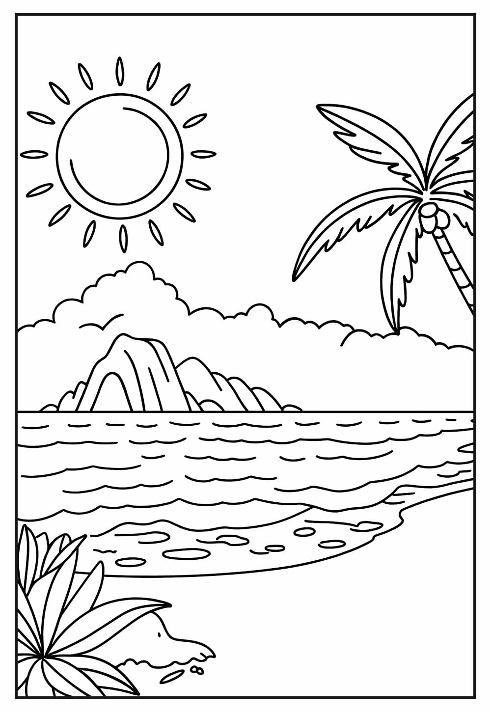 Desenho para colorir de Natureza