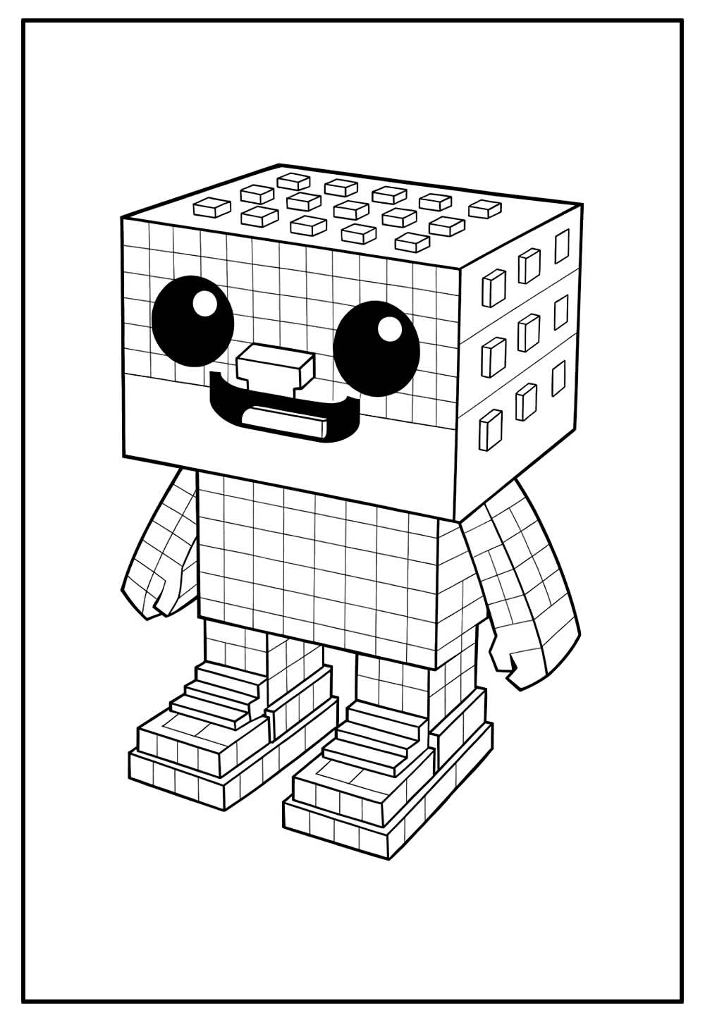 Desenho de Brainrot para colorir