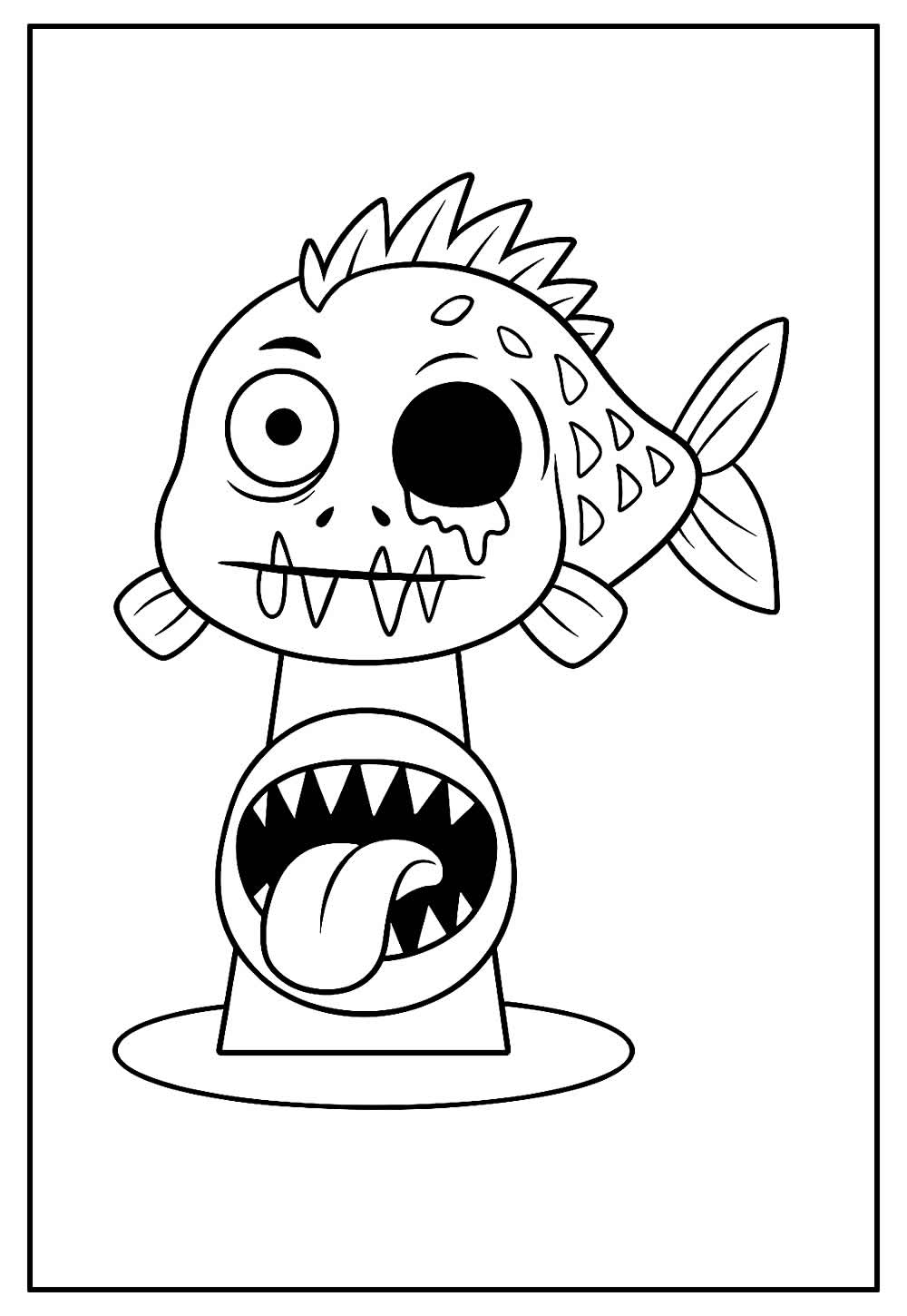 Desenho de Brainrot para colorir
