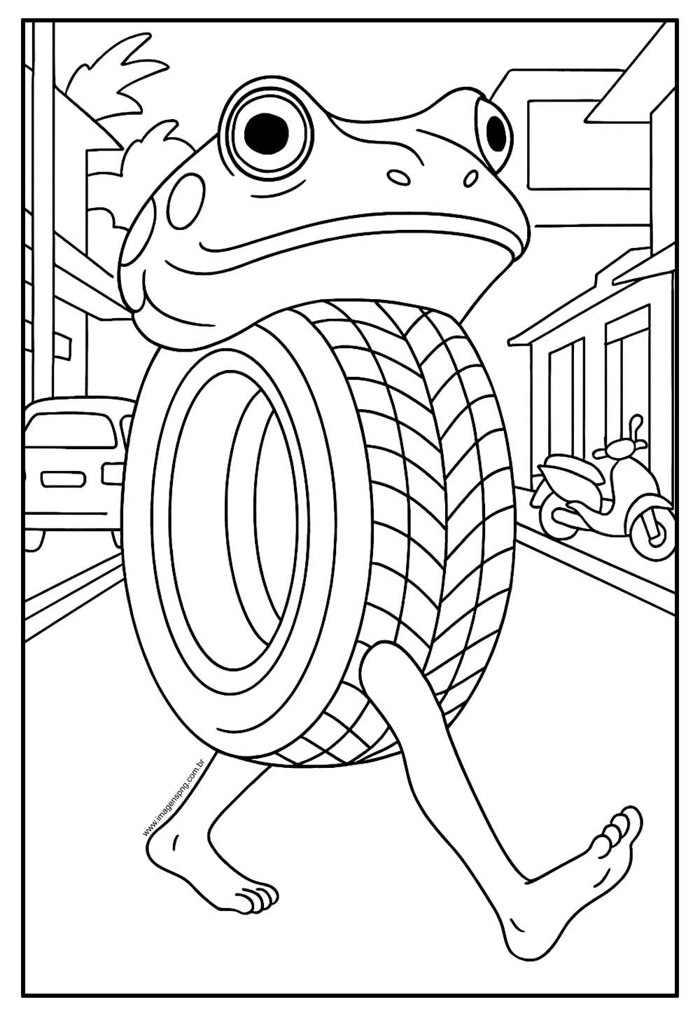 Desenho de Brainrot para colorir
