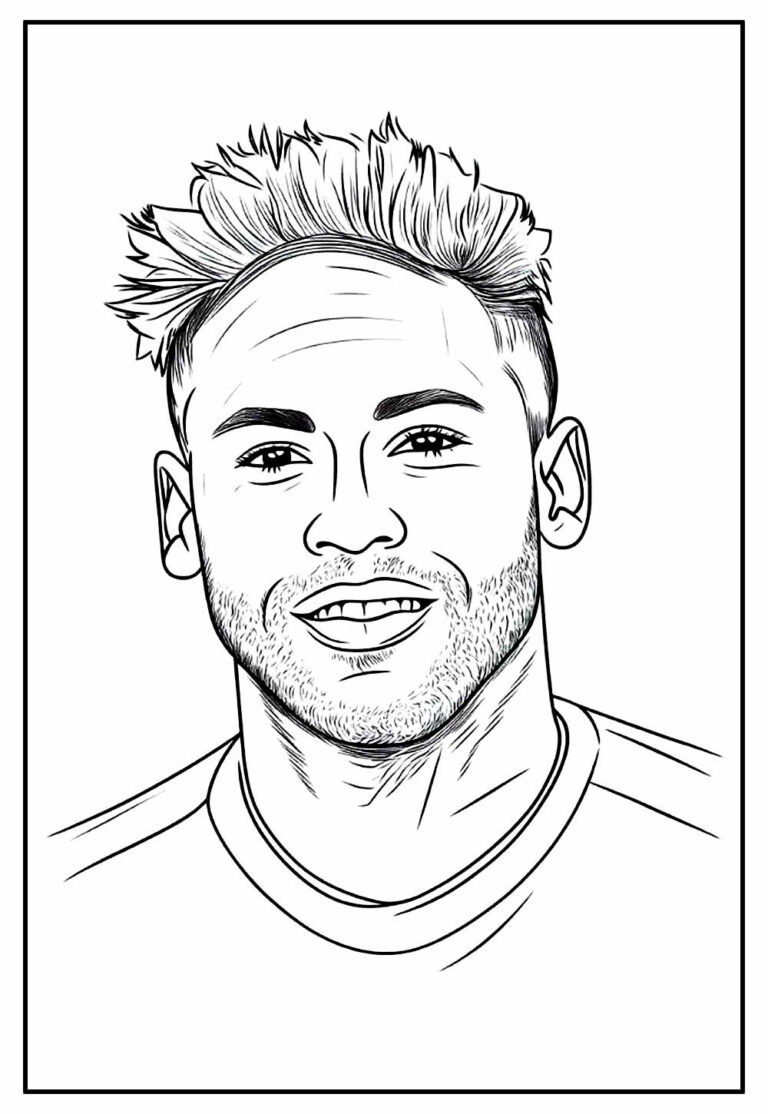 Desenhos para Colorir: Neymar para Pintar - Pinte Online