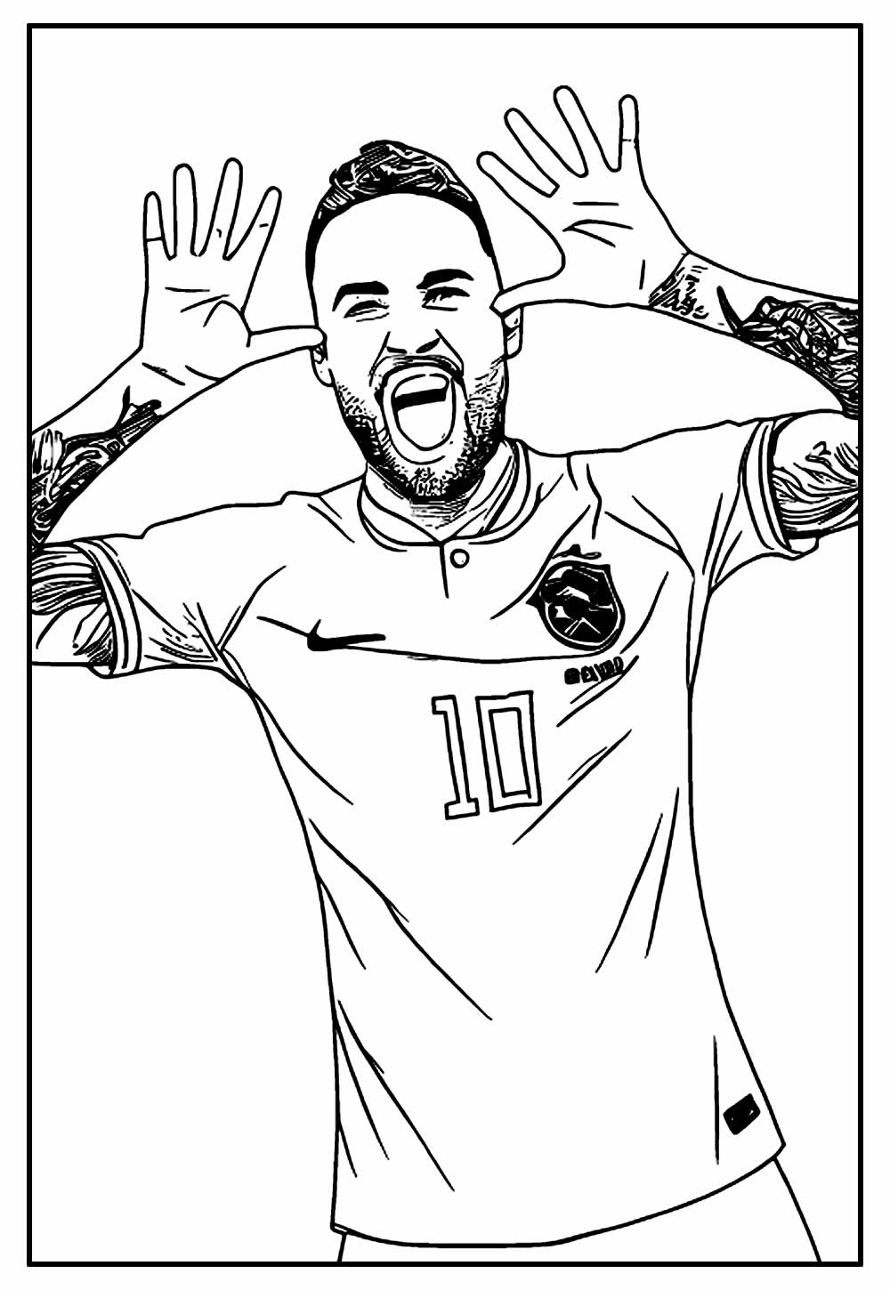Neymar para pintar