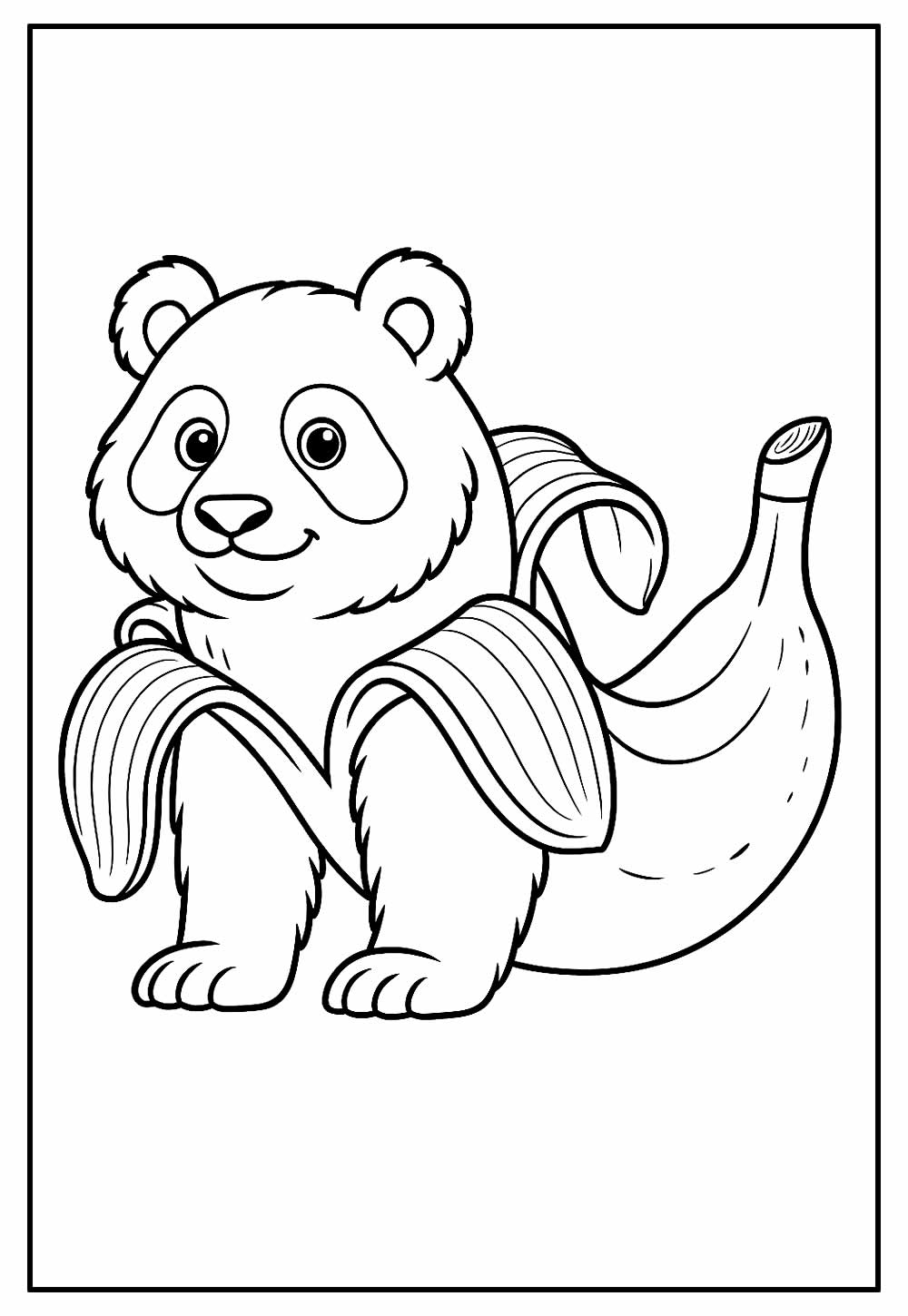 Desenho Tralalero Tralala Pintar - Urso Banana