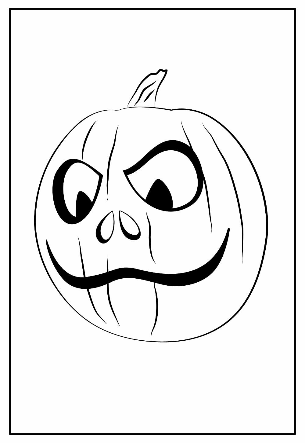 Desenho de Abóbora de Halloween