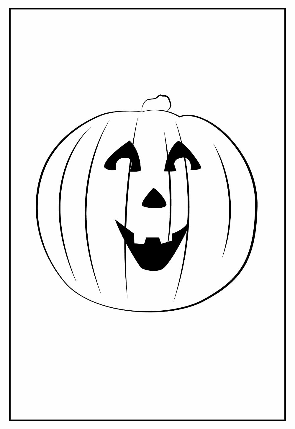 Desenho de Abóbora de Halloween