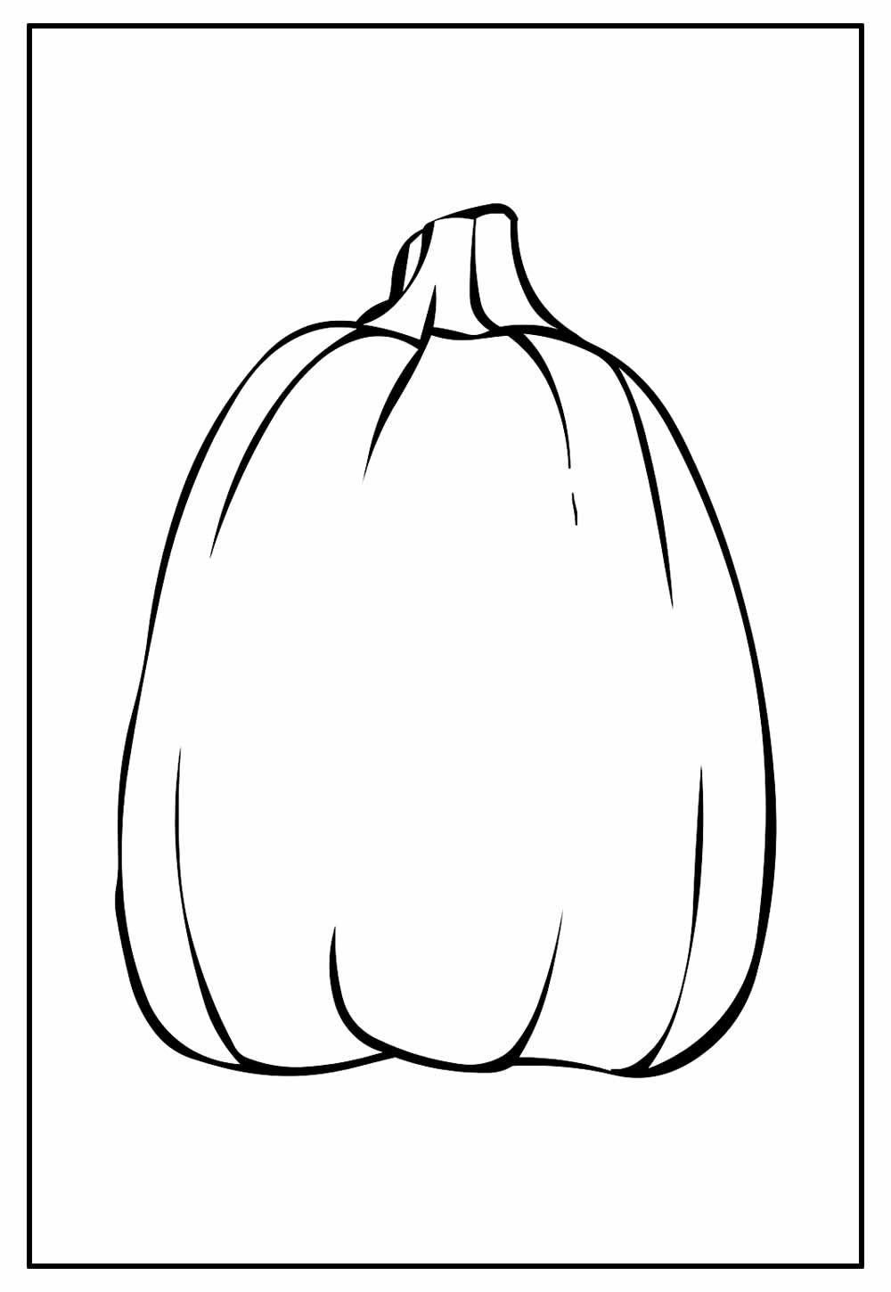 Desenho de Abóbora de Halloween