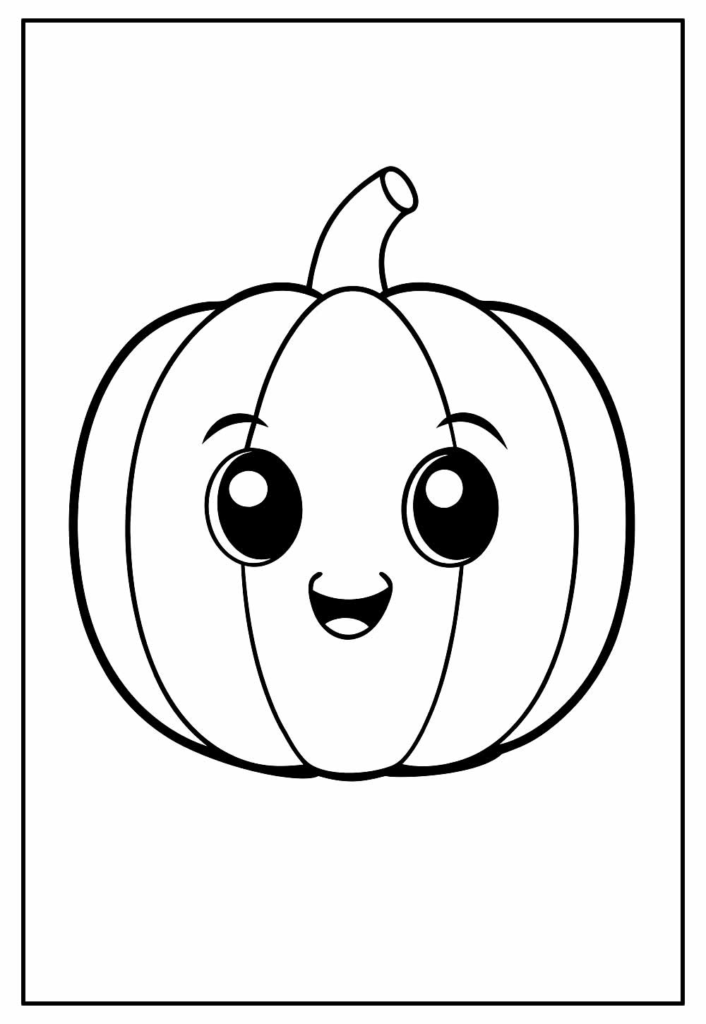 Desenho de Abóbora de Halloween
