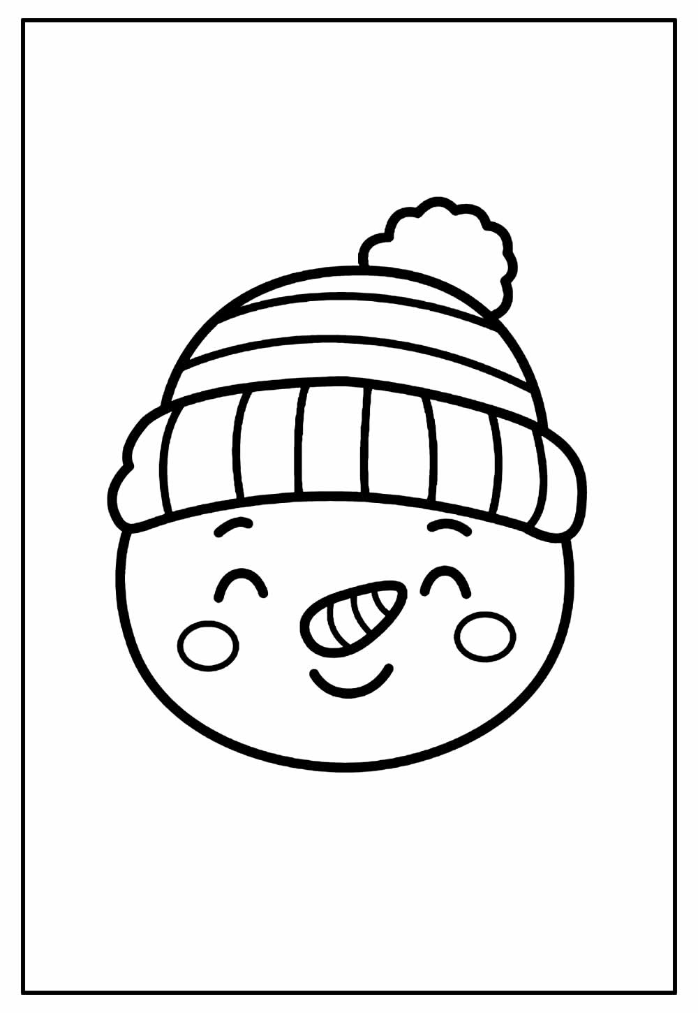 Desenho de Boneco de Neve