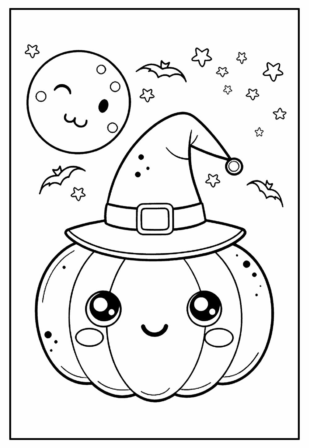 Desenho para Colorir de Halloween