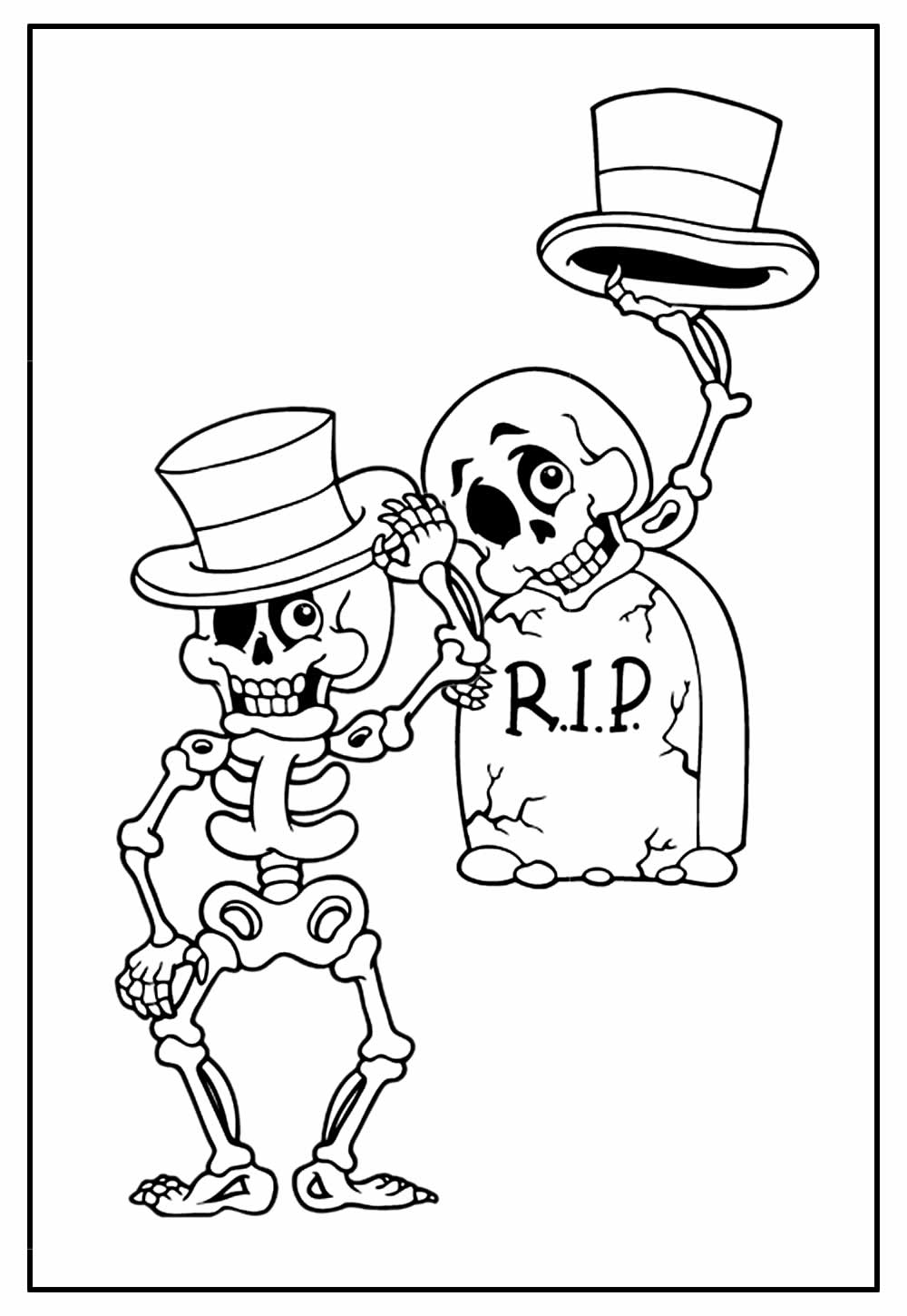 Desenho para Colorir de Halloween