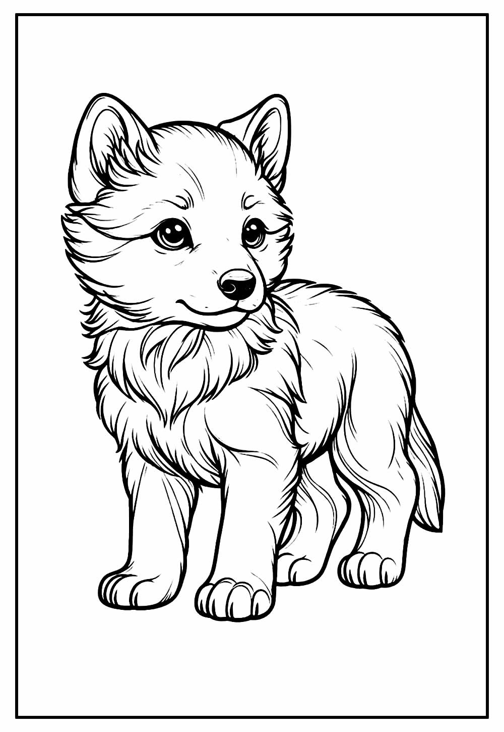Lobisomem para colorir - Lobo