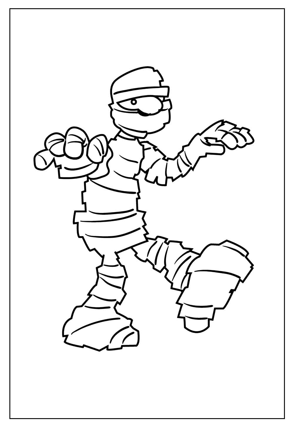Desenho de Múmia para colorir