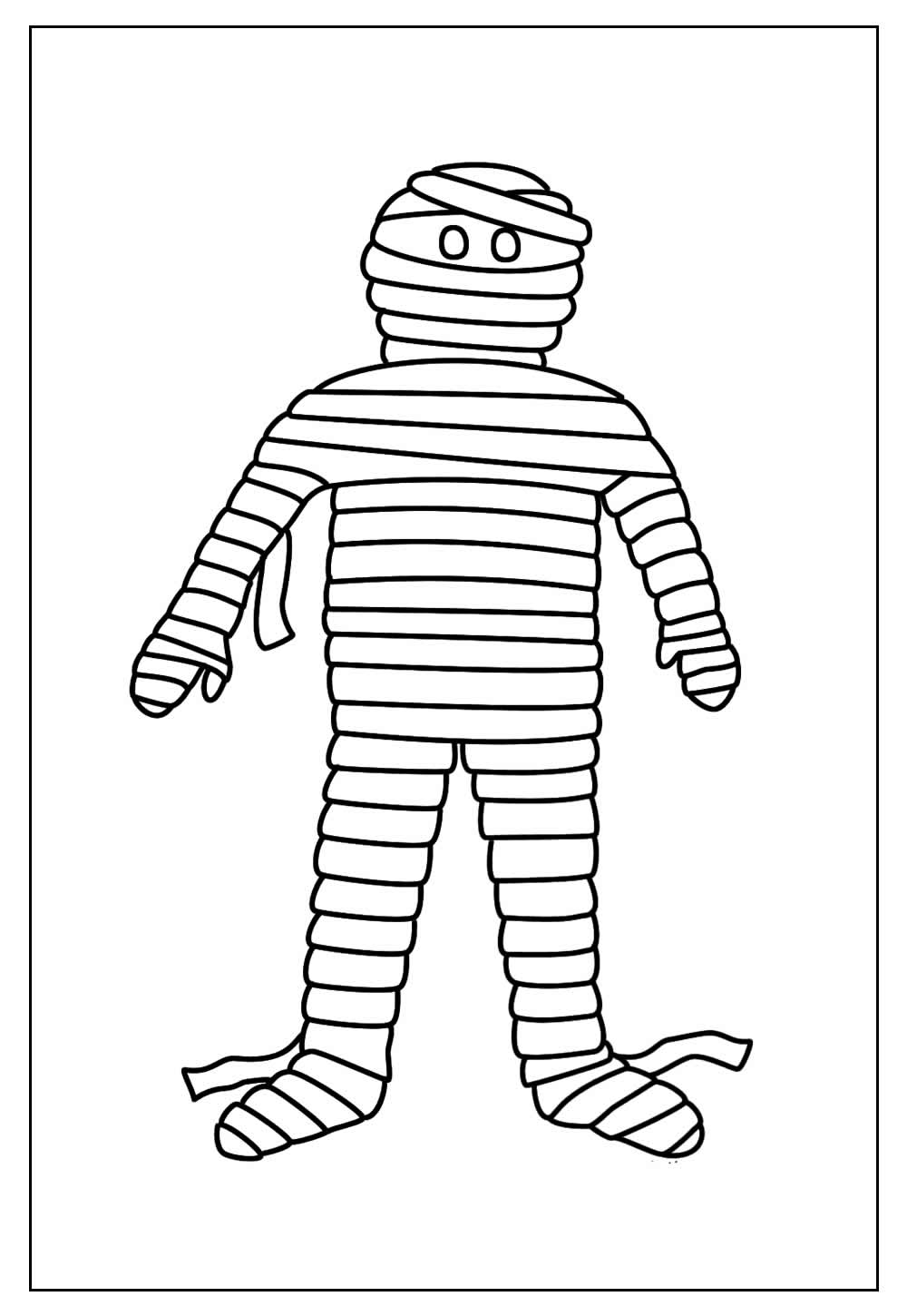 Desenho de Múmia para colorir