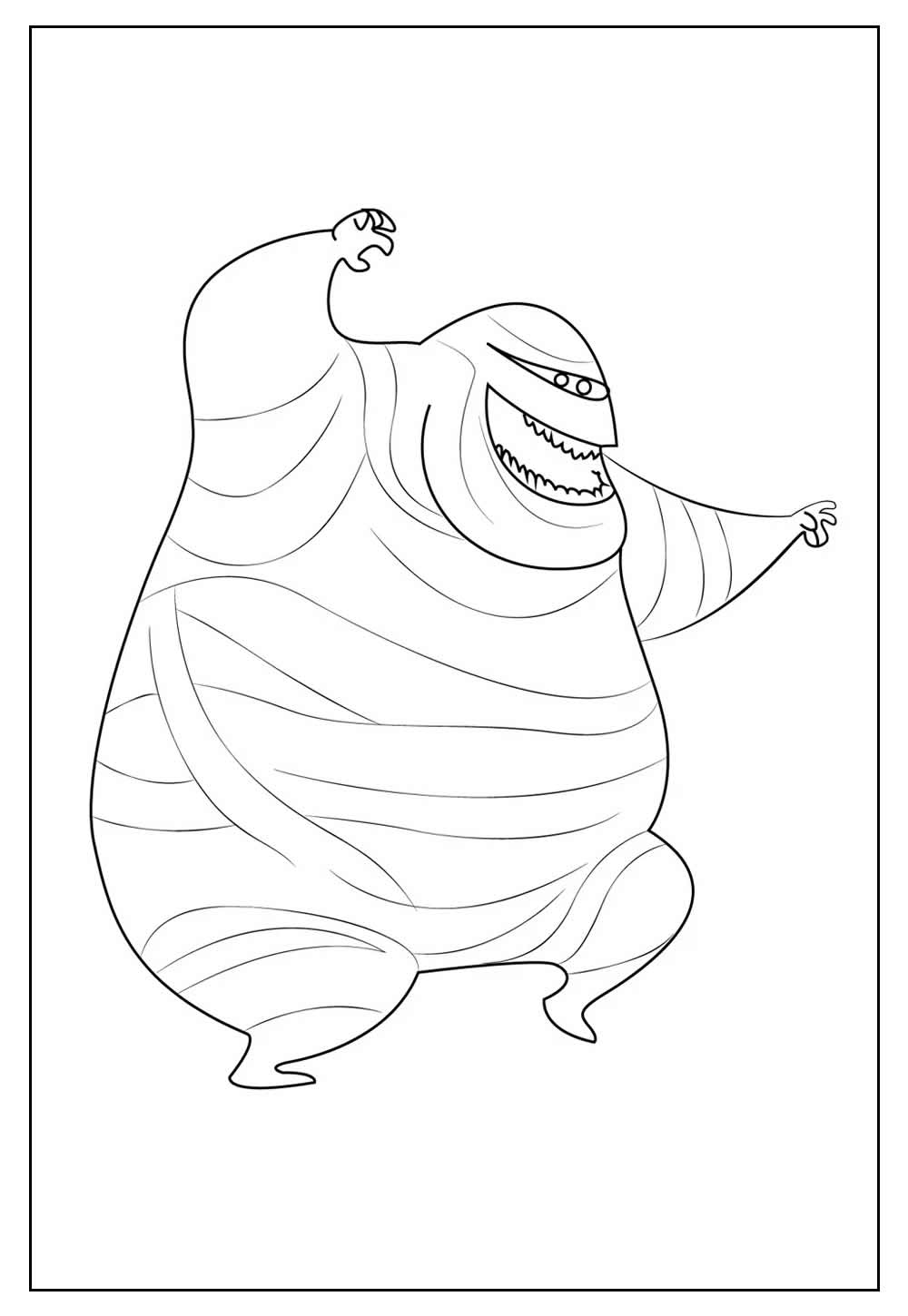 Desenho de Múmia para colorir
