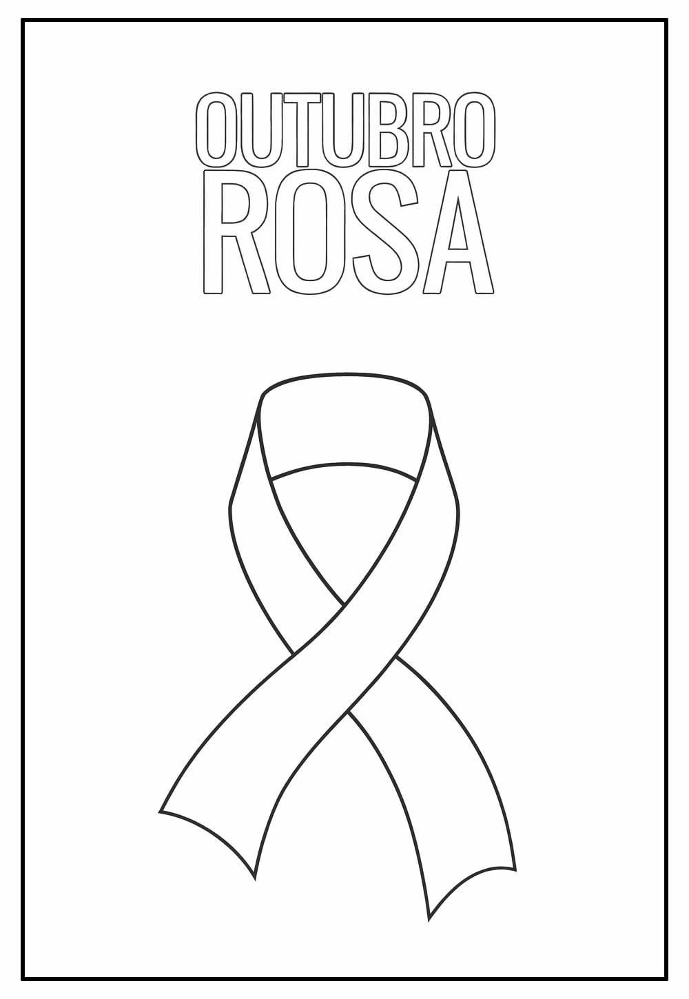 Desenho de Outubro Rosa