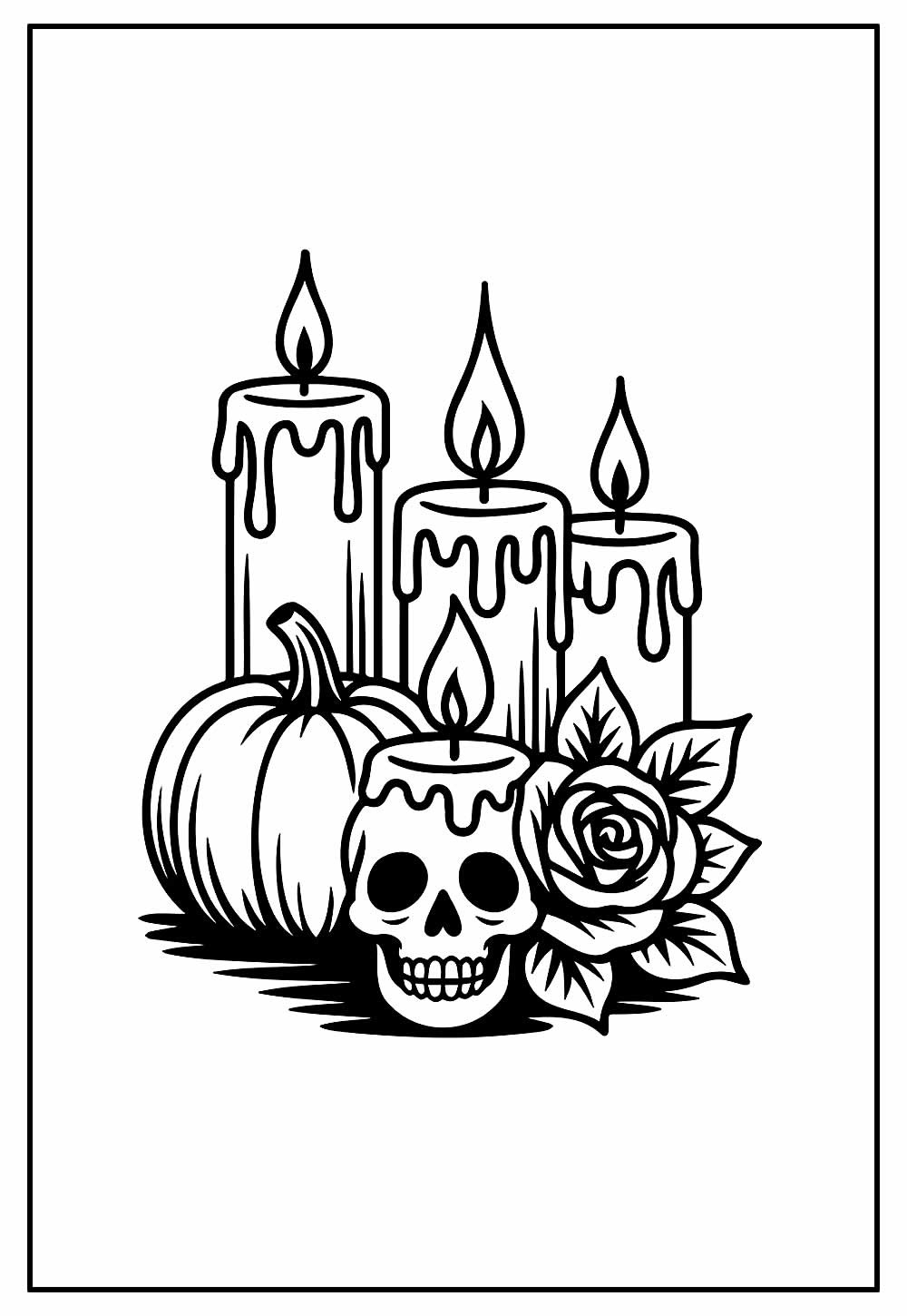 Desenhos de Velas de Halloween