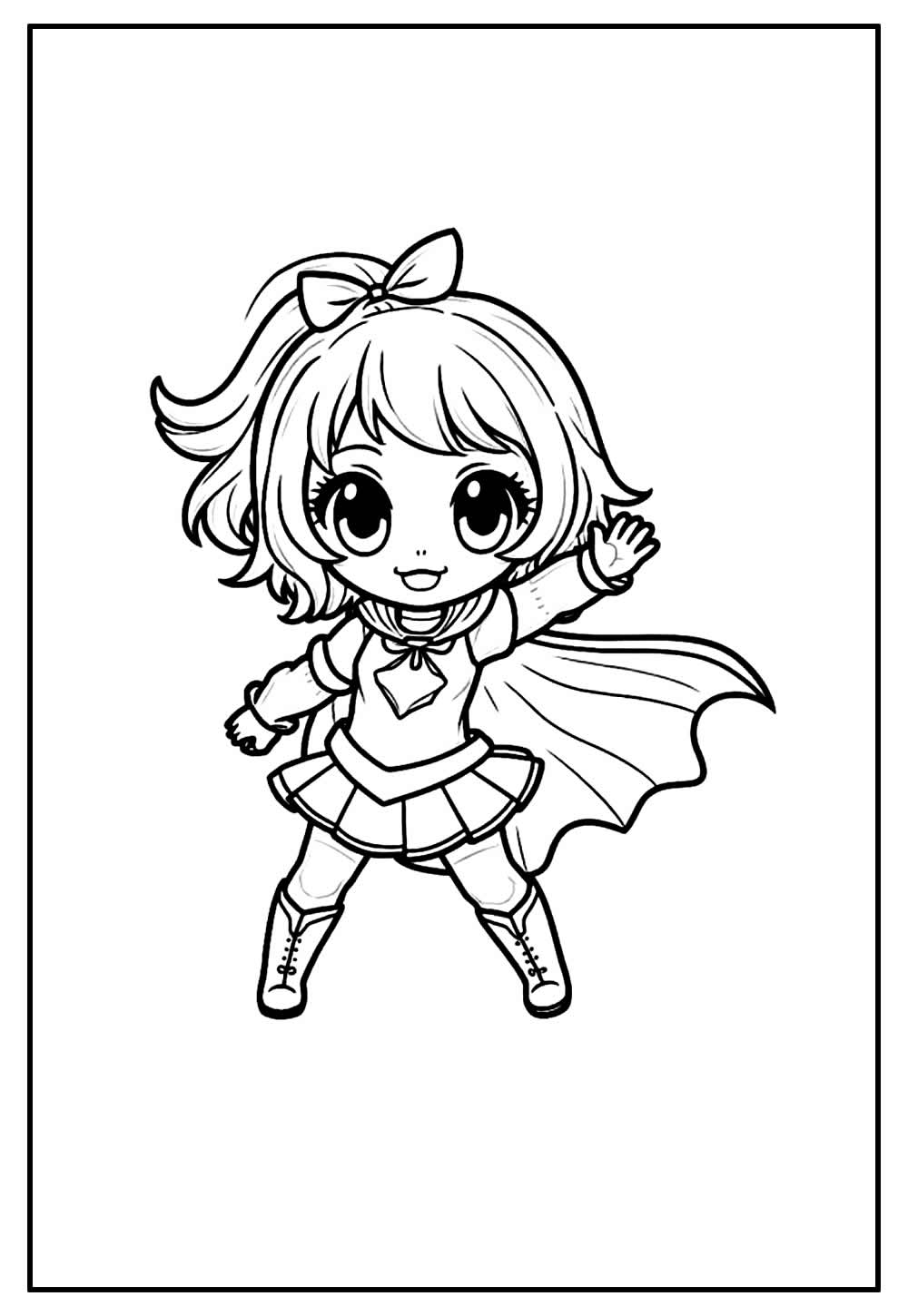 Desenho de Anime para colorir