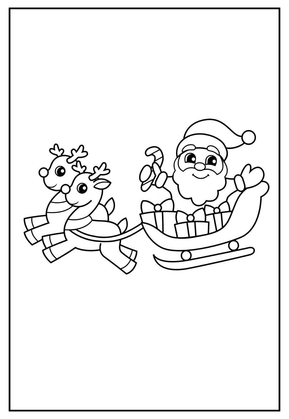 Desenho de Papai Noel