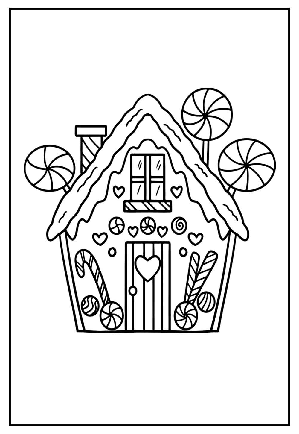 Desenho da Casa do Papai Noel