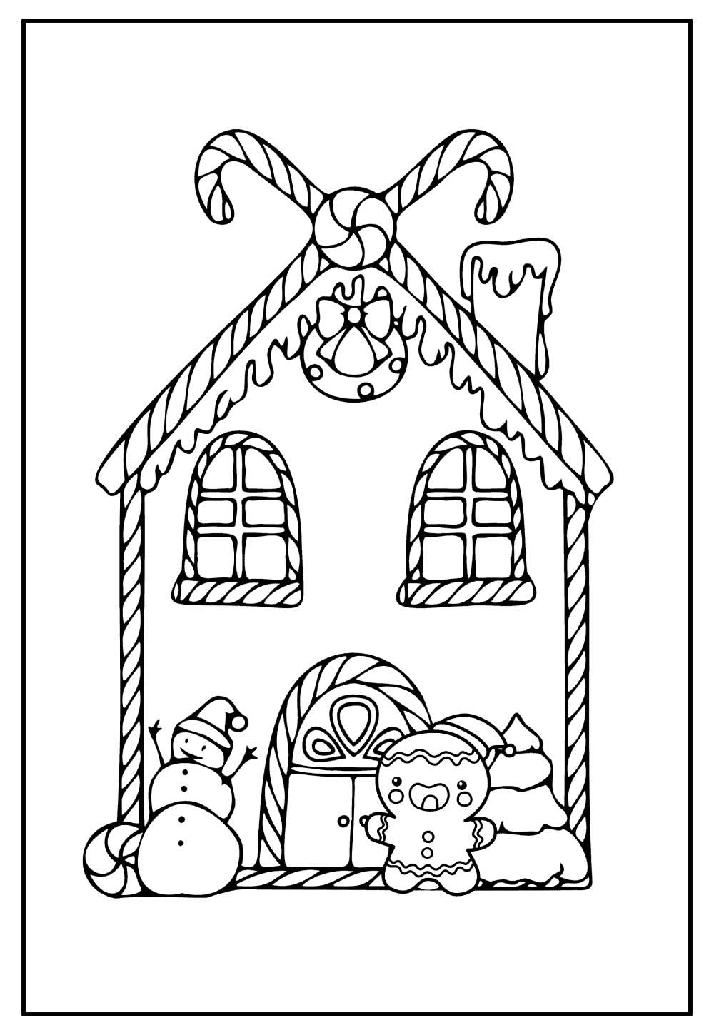 Desenhos de Casa do Papai Noel