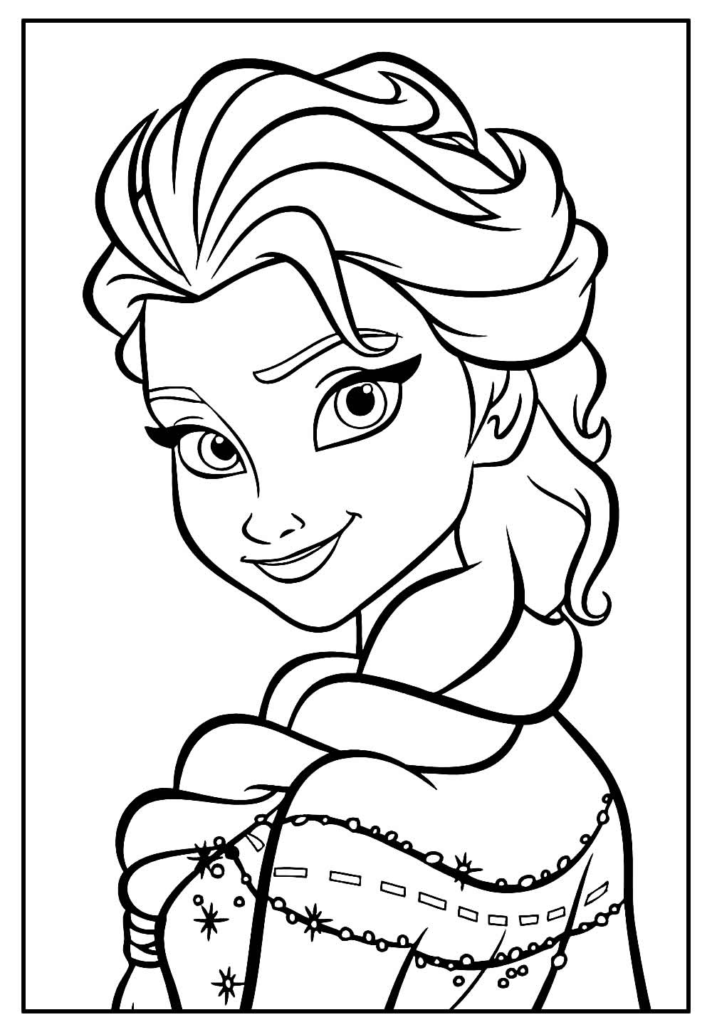 Desenho de Frozen de Natal
