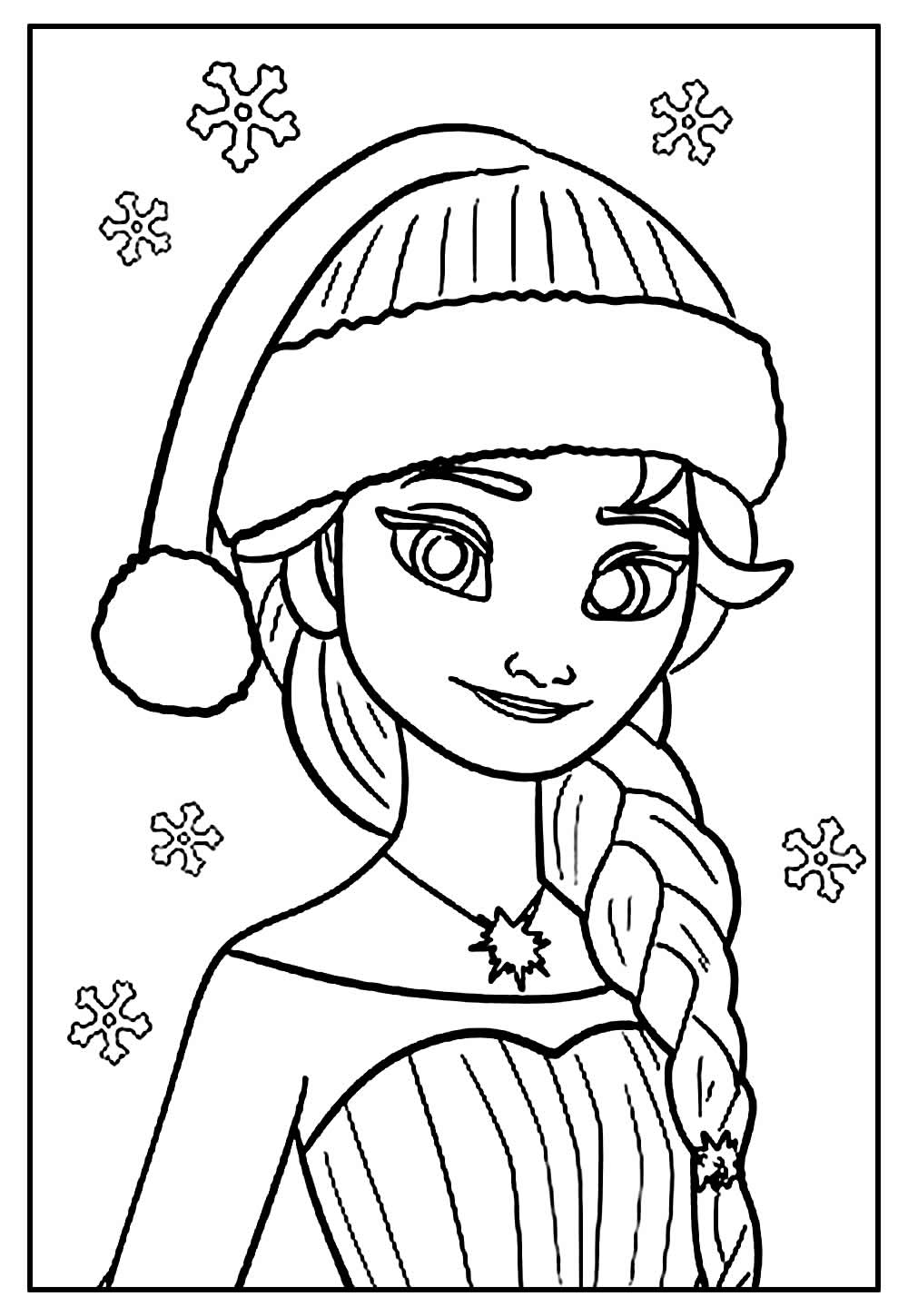 Desenho de Frozen de Natal