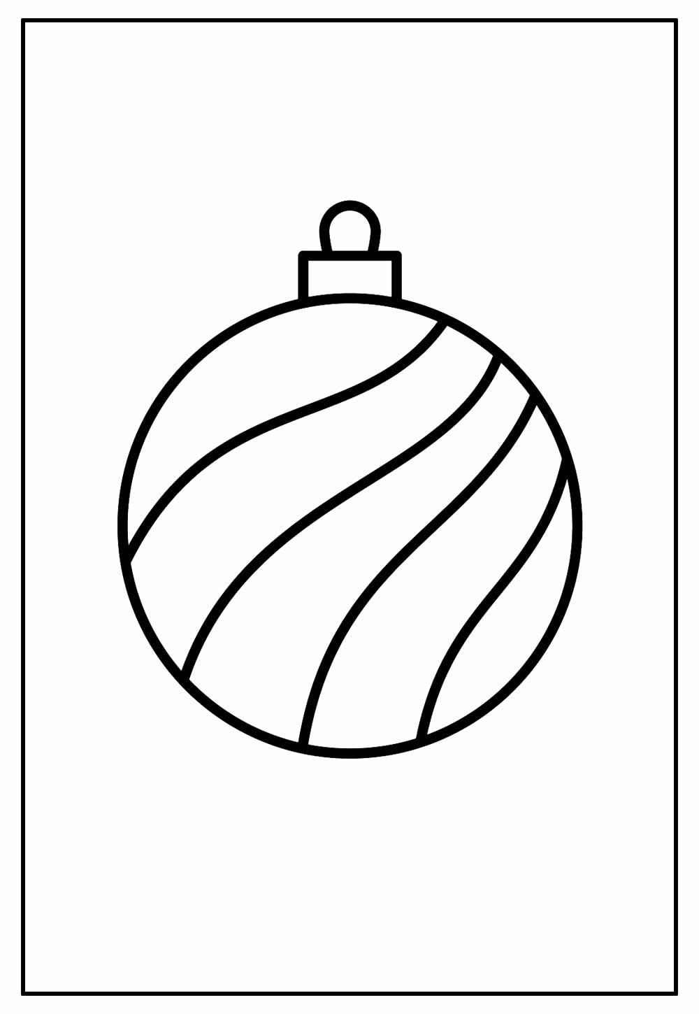 Desenho de Bola de Natal