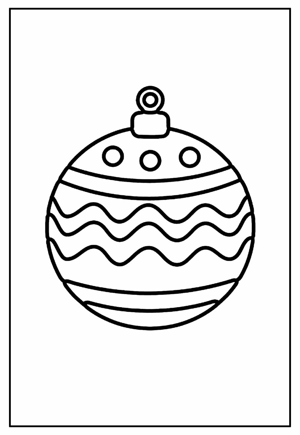 Desenho de Bola de Natal