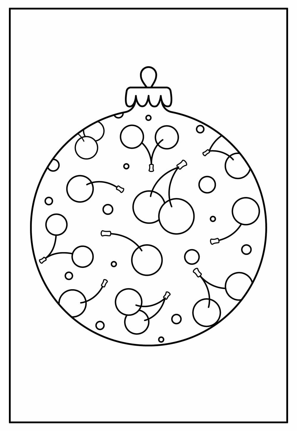 Desenho de Bola de Natal