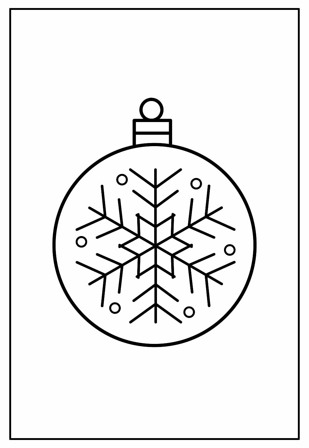 Desenho de Bola de Natal