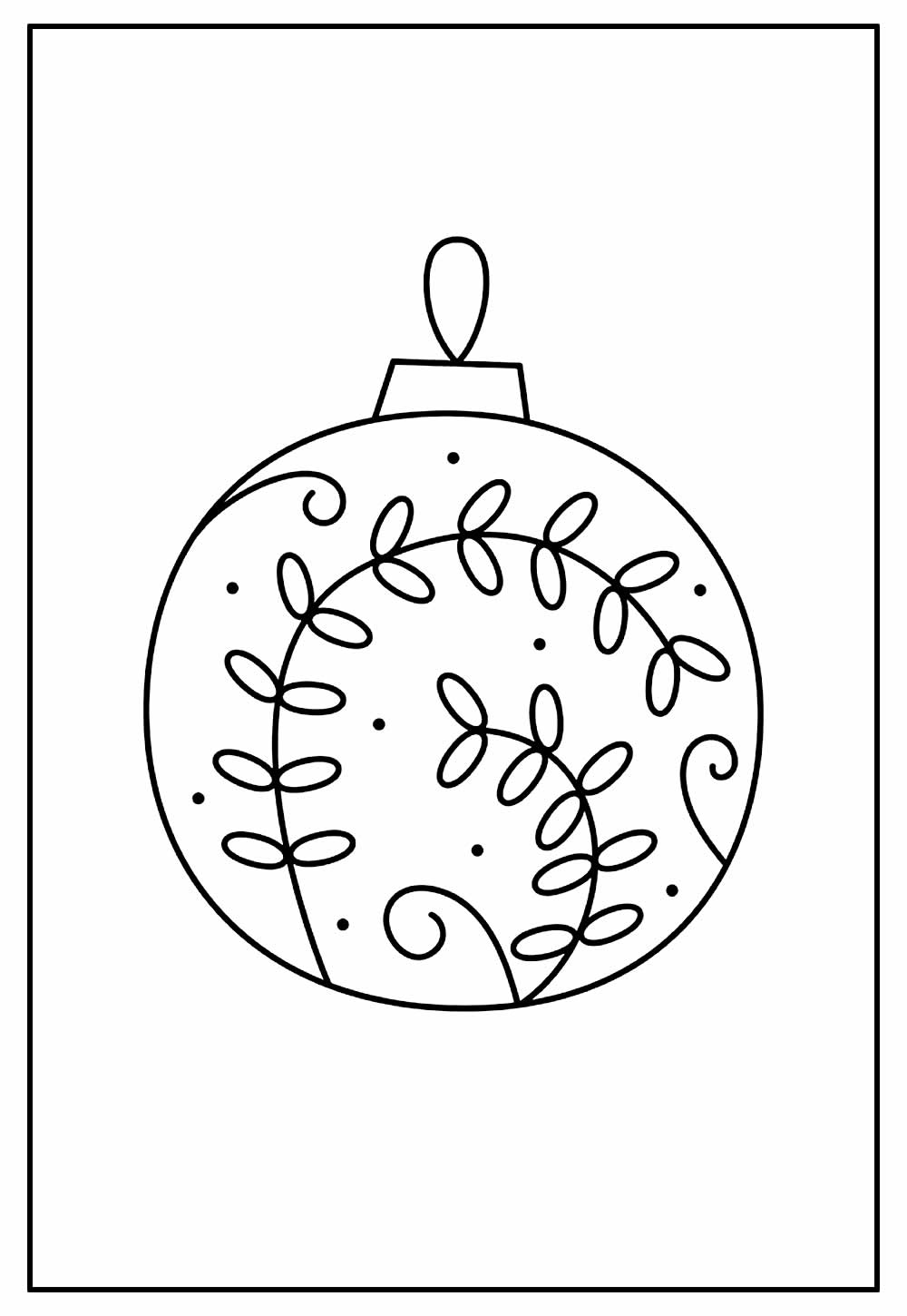 Desenho de Bola de Natal