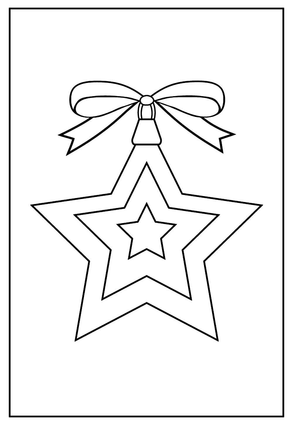 Desenho de Estrela de Natal