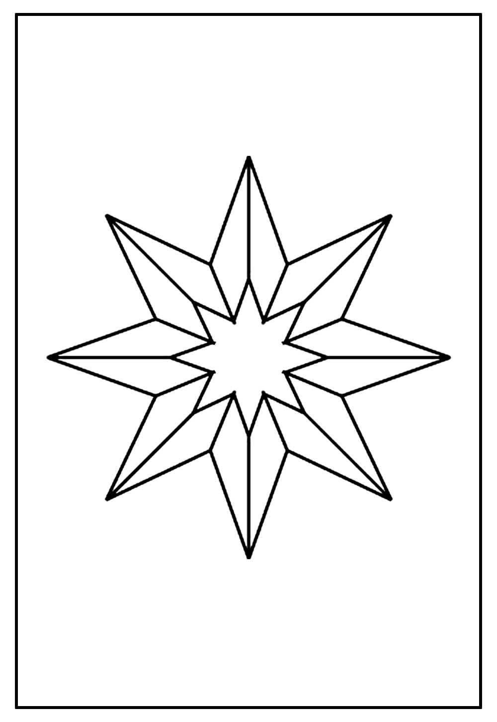 Desenho de Estrela de Natal