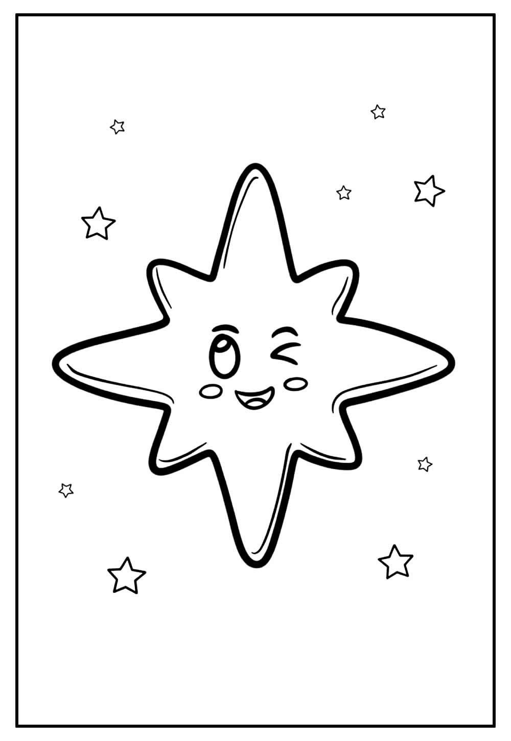 Desenho de Estrela de Natal