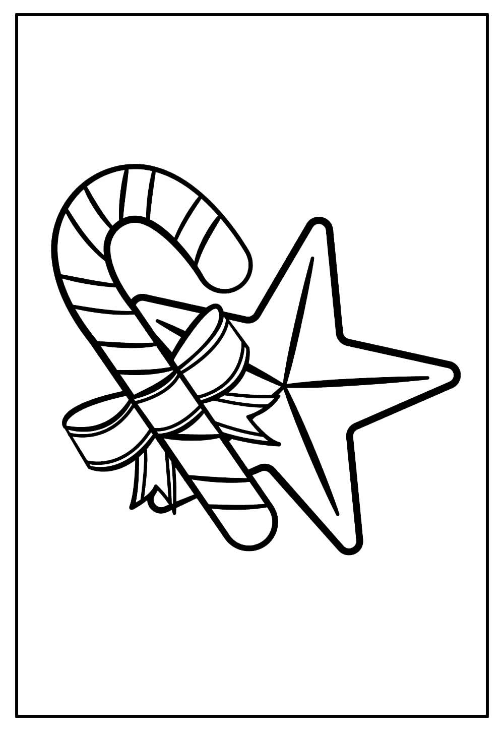 Desenho de Estrela de Natal para colorir