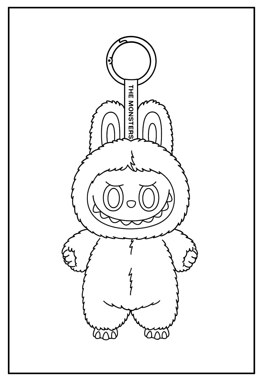 Desenho de Labubu para colorir